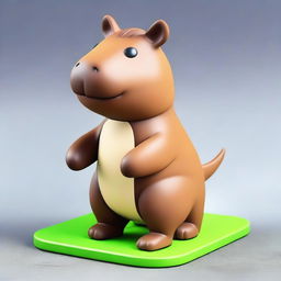 Create a toy featuring a capybara from the 'Legend of Goat Simulator 3: Multiverse of Nonsense'