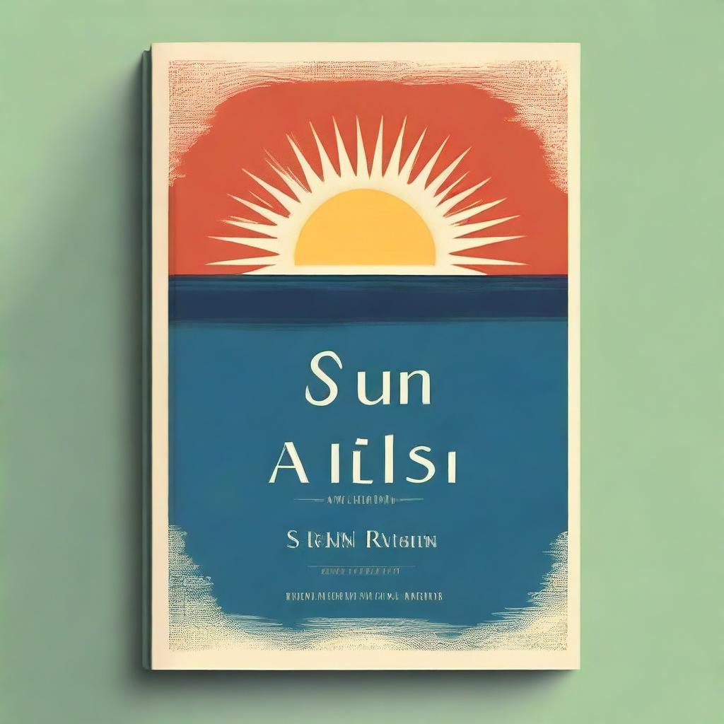 Create a book cover for the novel 'The Sun Also Rises' by Ernest Hemingway