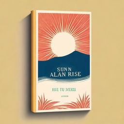 Create a book cover for the novel 'The Sun Also Rises' by Ernest Hemingway