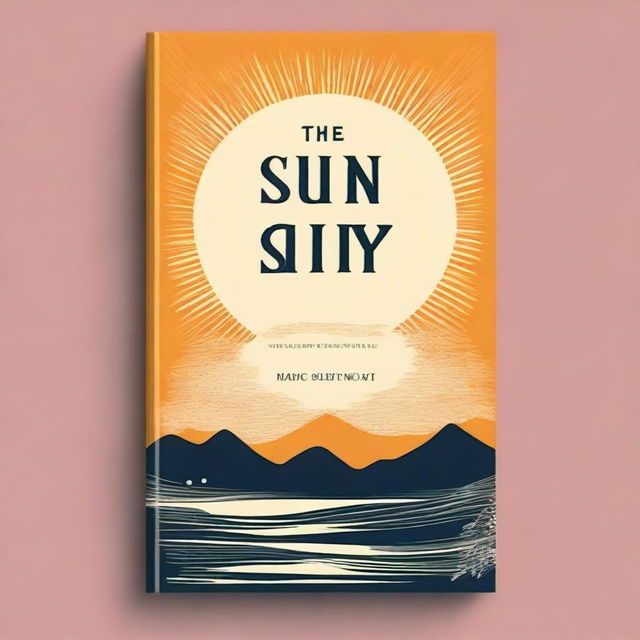 Create a book cover for the novel 'The Sun Also Rises' by Ernest Hemingway