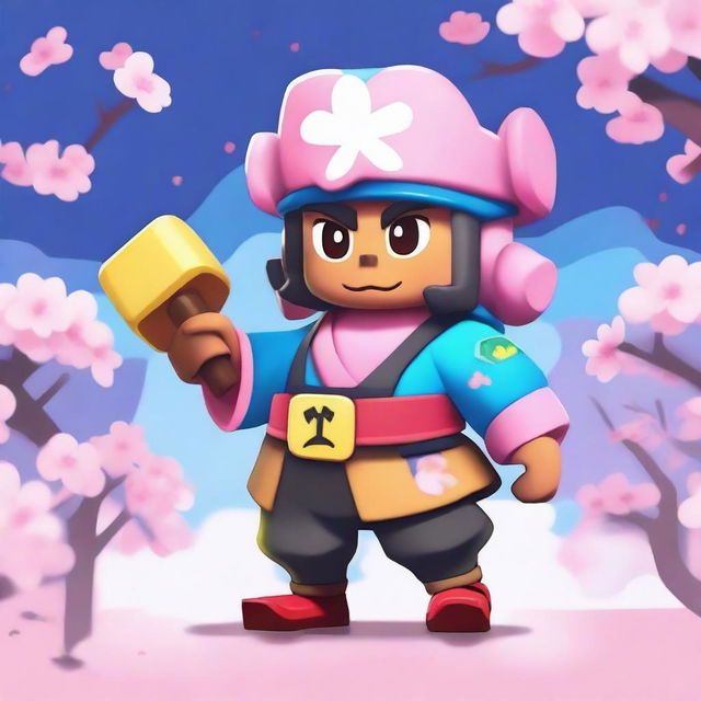 Create a new Brawl Stars skin named 'SAKURA ANTONY'