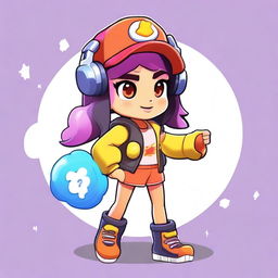 Create a Brawl Stars character inspired by K-pop, named Bing