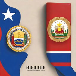 Create a book cover illustrating the three branches of the Philippine government: the Executive, the Legislative, and the Judiciary