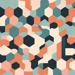 A collection of geometric forms including circles, triangles, squares, and hexagons arranged in an aesthetically pleasing pattern