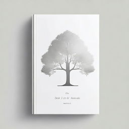 Book cover with a simple, silver foil outline of a tree or a path, symbolizing growth and progress