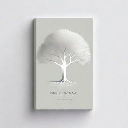 Book cover with a simple, silver foil outline of a tree or a path, symbolizing growth and progress