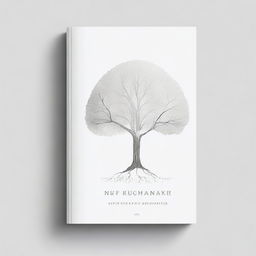 Book cover with a simple, silver foil outline of a path and a tree, symbolizing growth and progress