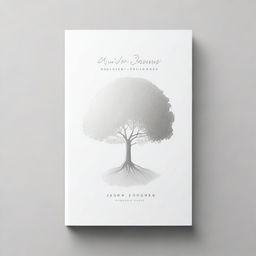 Book cover with a simple, silver foil outline of a path and a tree, symbolizing growth and progress