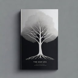 A book cover with a simple, silver foil outline of a path leading to a tree, symbolizing growth and progress