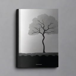 A book cover with a simple, silver foil outline of a path leading to a tree, symbolizing growth and progress