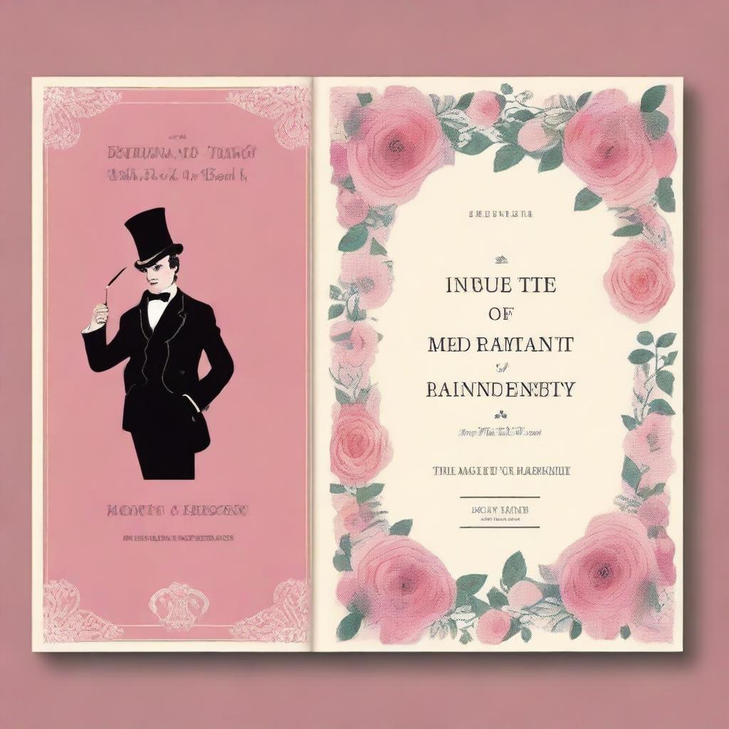 Create a book cover for 'The Importance of Being Earnest' set in 1985