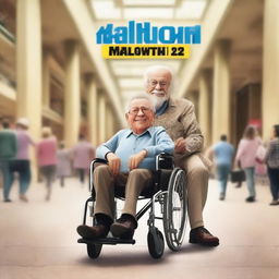 Create a real-life movie poster that reads 'MALLTOWN 2'
