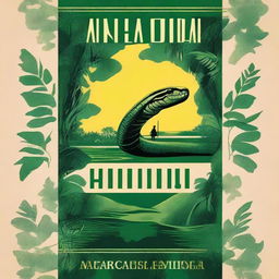 Design a book cover for 'Anaconda' by Horacio Quiroga, originally published in 1921