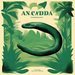 Design a book cover for 'Anaconda' by Horacio Quiroga, originally published in 1921