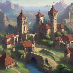A distant view of an ancient kingdom