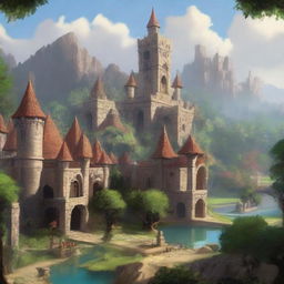 A distant view of an ancient kingdom