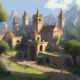A distant view of an ancient kingdom