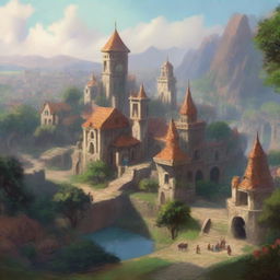 A distant view of an ancient kingdom