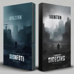 Create a cover and back cover for a dystopian novel