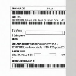 Create an image of an ISBN code for a book