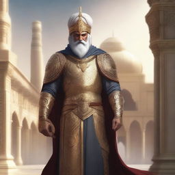 Create a concept art of a Persian warrior