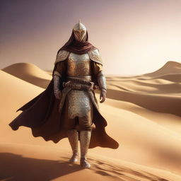 Create a concept art of an Arabic warrior