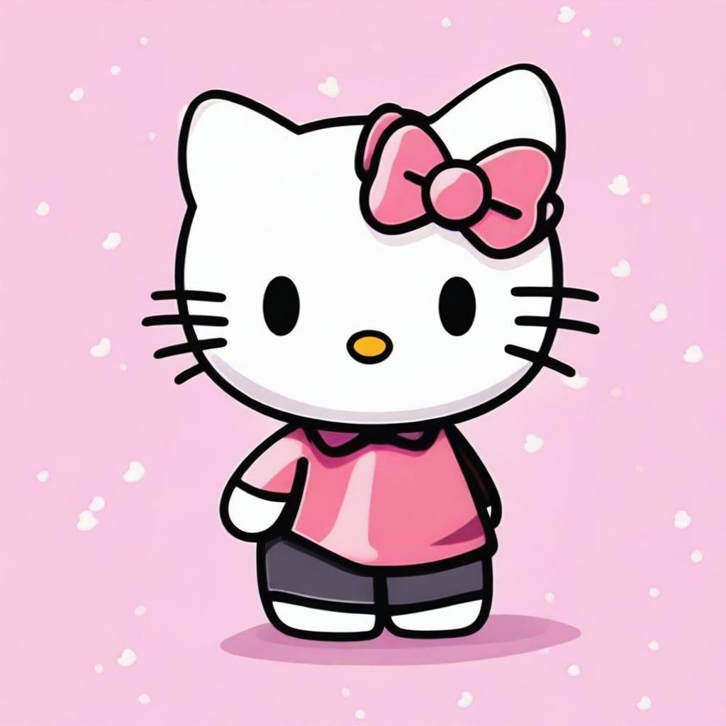 Dear Daniel, Hello Kitty's boyfriend, standing in a cute and charming pose