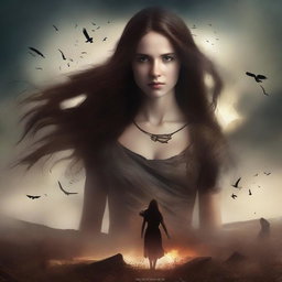 Create a book cover for a novel titled 'The Fall of the Gods'