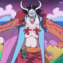 A character from One Piece who uses the mythical Zain devil fruit, transforming into a majestic unicorn