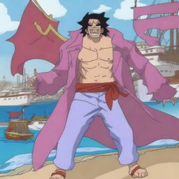 A One Piece marine character who uses the mythical Zain devil fruit, allowing them to transform into a unicorn