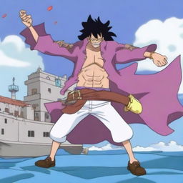 A One Piece marine character who uses the mythical Zain devil fruit, allowing them to transform into a unicorn