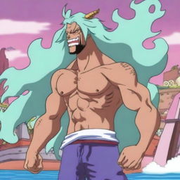 A One Piece marine character who uses the mythical Zain devil fruit, allowing them to transform into a unicorn