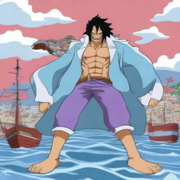 A One Piece marine character who uses the mythical Zain devil fruit, allowing them to transform into a unicorn