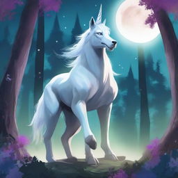 A person with werewolf-like powers, but instead of transforming into a wolf, they transform into a majestic unicorn