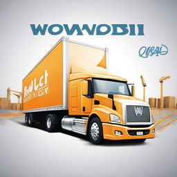 Create an album cover for a logistics company called 'Wowsis Logistics'