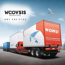 Create an album cover for a logistics company called 'Wowsis Logistics'