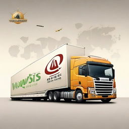 Create an album cover for a logistics company called 'Wowsis Logistics'