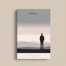 Create an aesthetic cover page for poems and novels that evokes a sense of sadness