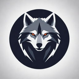 A striking and sleek logo featuring a fierce and majestic wolf