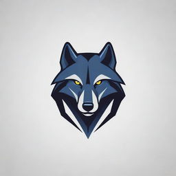 A striking and sleek logo featuring a fierce and majestic wolf