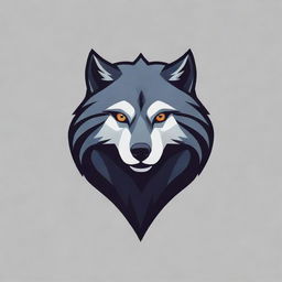 A striking and sleek logo featuring a fierce and majestic wolf
