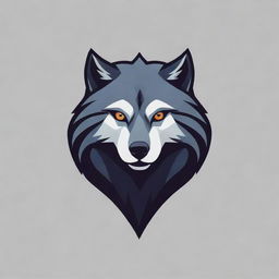 A striking and sleek logo featuring a fierce and majestic wolf