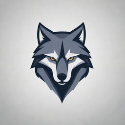 A striking and sleek logo featuring a fierce and majestic wolf