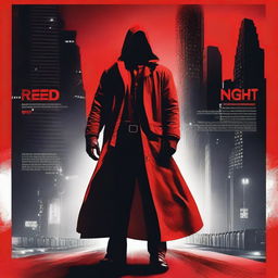 Design a professional movie poster titled 'Red Night'