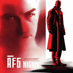 Design a professional movie poster titled 'Red Night'