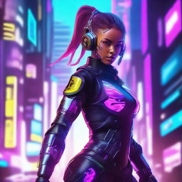 Create an image of a futuristic cyberbrawl character named Lance