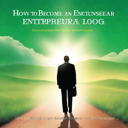 A book cover design for a title 'How to Become an Entrepreneur with God