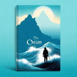 Design a captivating book cover for 'The Ocean’s Heir' featuring an intriguing background