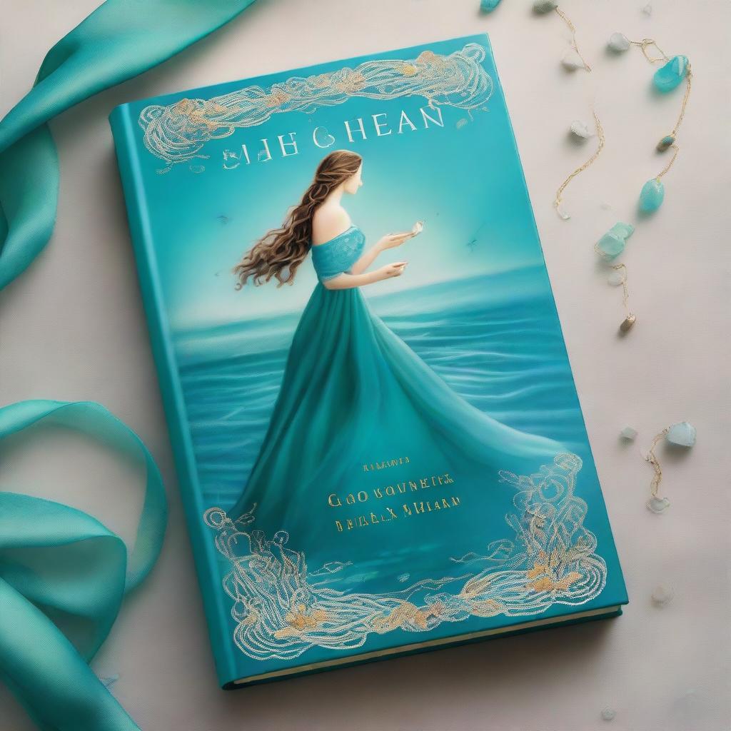 Design a captivating book cover for 'The Ocean’s Heir' with an intriguing background