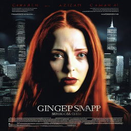 A captivating movie poster for 'Ginger Snaps 4', set 25 years after the first film and ignoring the events of 'Ginger Snaps II: Unleashed'